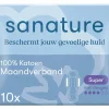 Sale Sanature 100% Katoenen Maandverband Ultra Super Met Vleugels 10 stuks