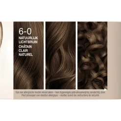 Outlet Schwarzkopf Creme Supreme Haarkleuring 6-0 Natuurlijk Lichtbruin