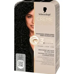 Best Schwarzkopf Creme Supreme Haarkleuring 1-0 Natuurlijk Zwart