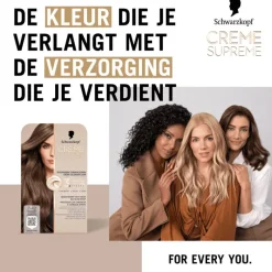 New Schwarzkopf Creme Supreme Haarkleuring 7-42 Nude Beige Donkerblond