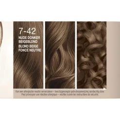 New Schwarzkopf Creme Supreme Haarkleuring 7-42 Nude Beige Donkerblond