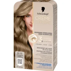 Hot Schwarzkopf Creme Supreme Haarkleuring 8-16 Cool Asblond