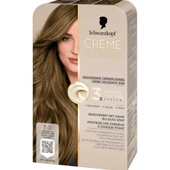 Sale Schwarzkopf Creme Supreme Haarkleuring 7-0 Natuurlijk Donkerblond