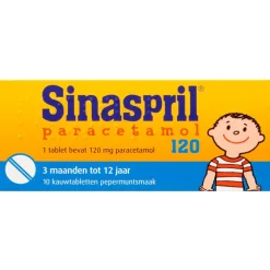 Discount Sinaspril Paracetamol Kauwtabletten 10 stuks