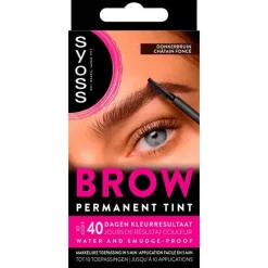 Clearance Syoss Browtint Wenkbrauw-wimper verf Donkerbruin