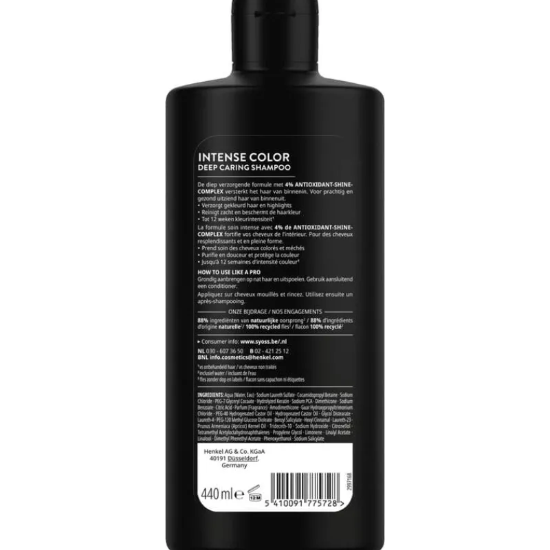 New Syoss Intense Color Shampoo 440 ML