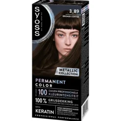 Hot Syoss Metallic Collection Haarkleuring 3-89 Bronze Coffee
