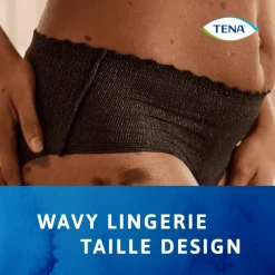 Hot Tena Silhouette Plus Low Waist Wegwerp Broekjes Zwart L 10 stuks