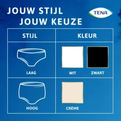 Hot Tena Silhouette Plus Low Waist Wegwerp Broekjes Zwart L 10 stuks