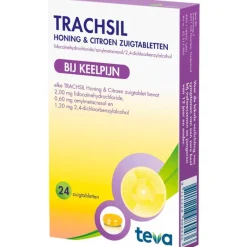 Sale TrachSil Honing & Citroen Zuigtabletten 24 stuks