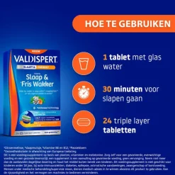 Clearance Valdispert Slaap & Fris Wakker Tabletten 24 stuks