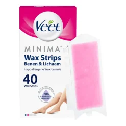 Outlet Veet Minima Ontharingsstrips Benen & Lichaam Hypoallergeen 40 stuks