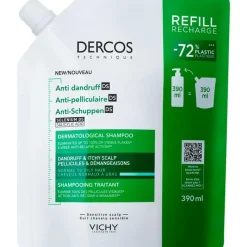 Clearance Vichy Dercos Anti-Roos DS Shampoo NH/VH Navulling 390 ML