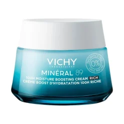 Vichy Mineral 89 100U Rijke Hydraterende Crème Zonder Parfum 50 ML