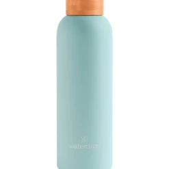 Outlet Waterdrop Thermo Steel RVS Drinkfles 600 ML Pastel Turqoise