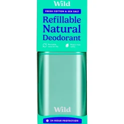 Sale Wild Cosmetics Limited Wild Aqua Case Fresh Cotton & Sea Salt Starterpack Deodorant Stick 1 Stuk