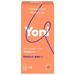 Yoni 100% Biologische Tampons Medium