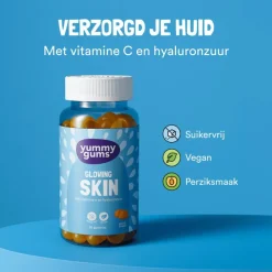 Outlet Yummygums Glowing Skin Gummies Suikervrij 60 stuks